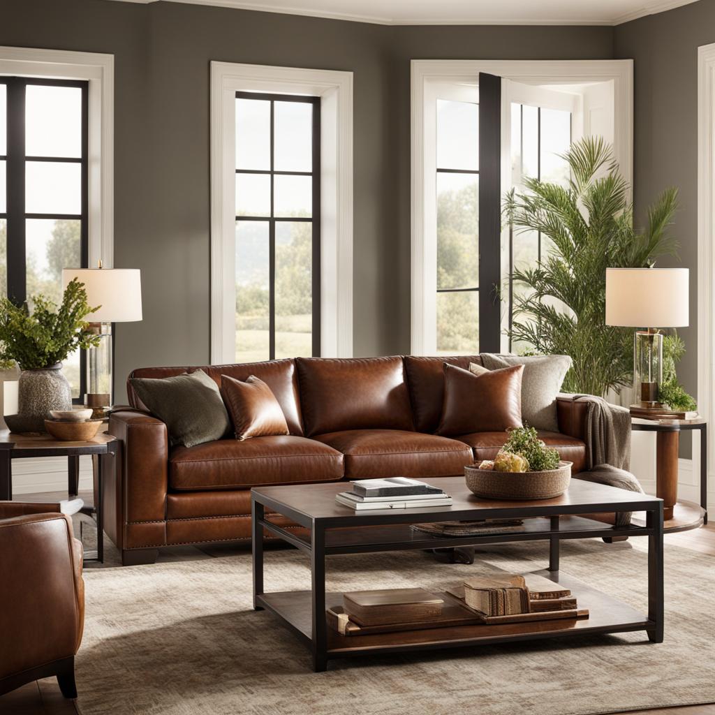 Arhaus Malta Leather Sofa Arhaus Malta Leather Sofa