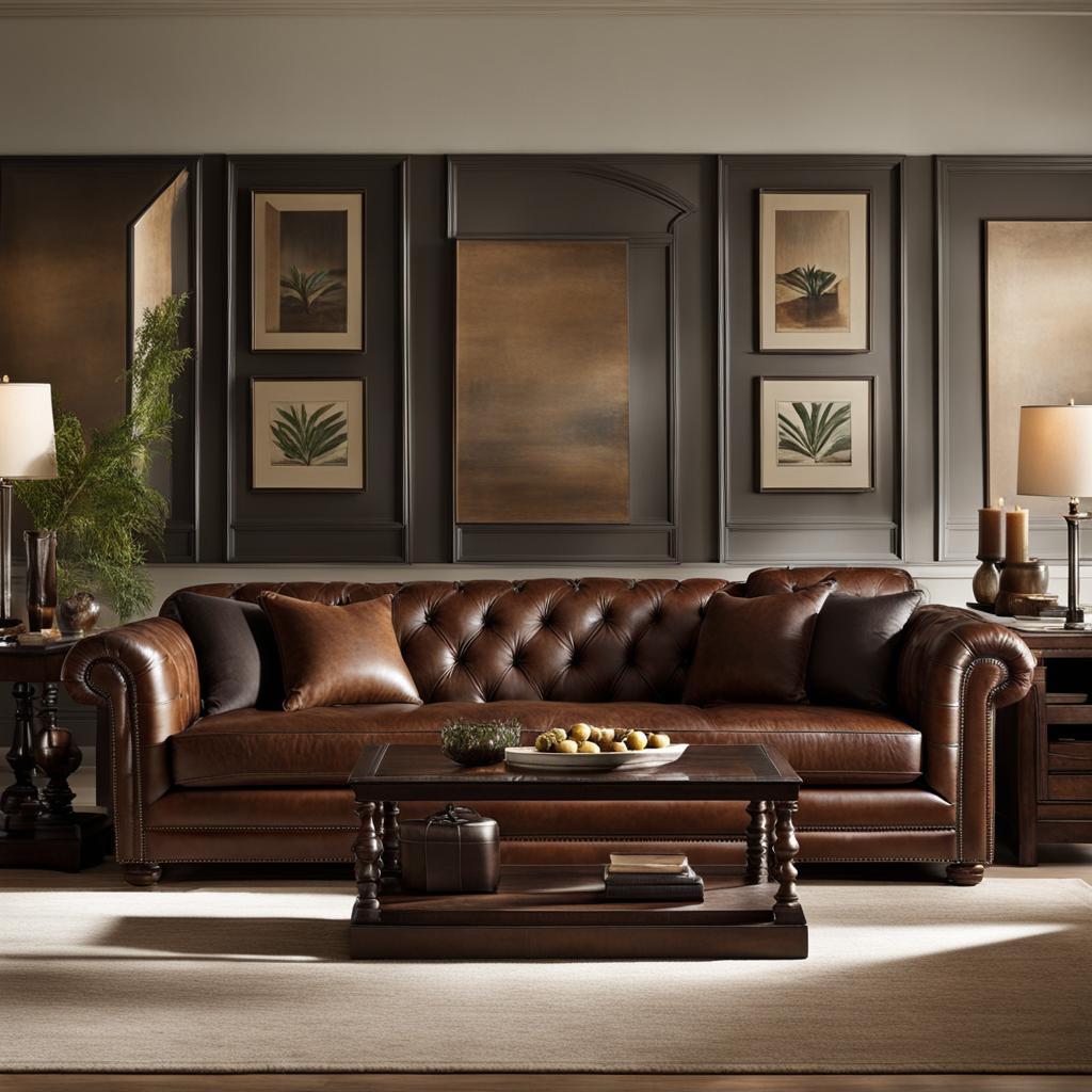 Arhaus Wessex Leather Sofa Arhaus Wessex Leather Sofa