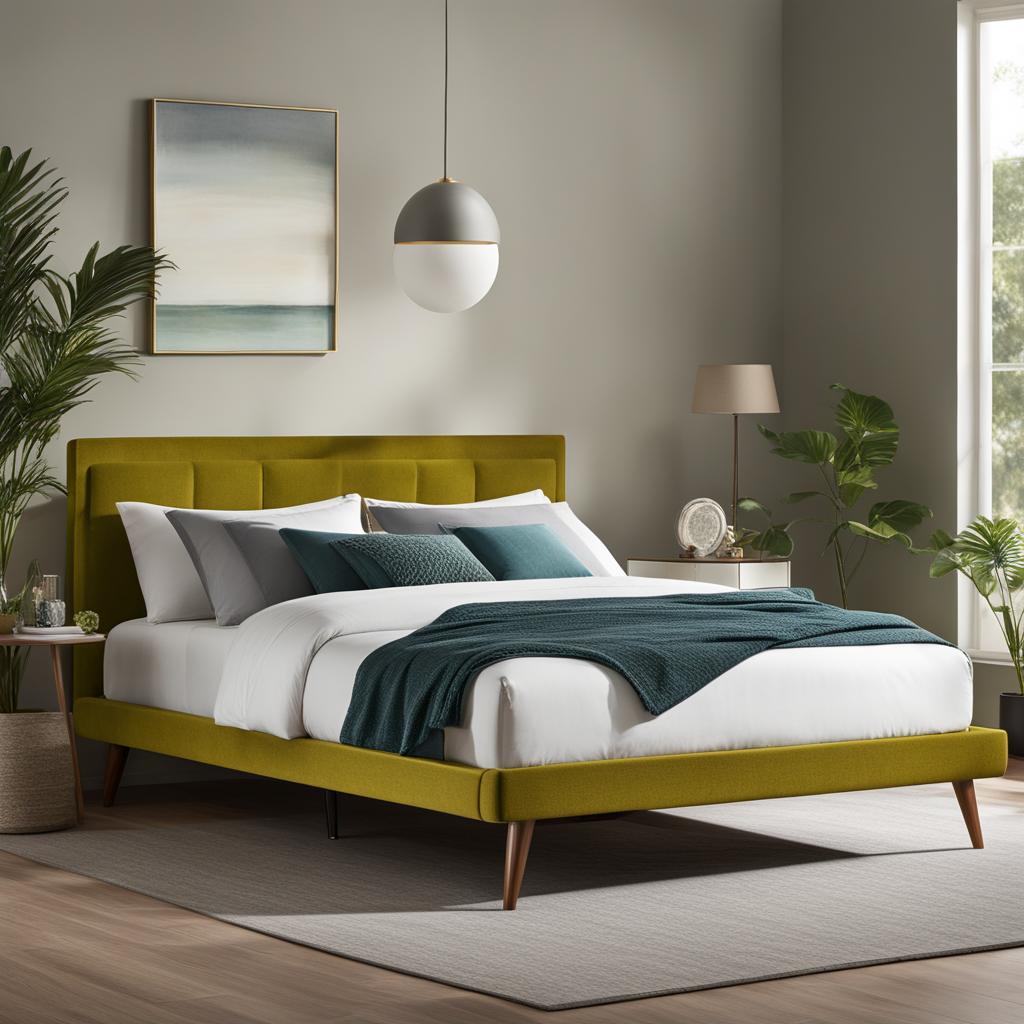 Avocado Mid-Century Modern Bed Frame Avocado Mid-Century Modern Bed Frame