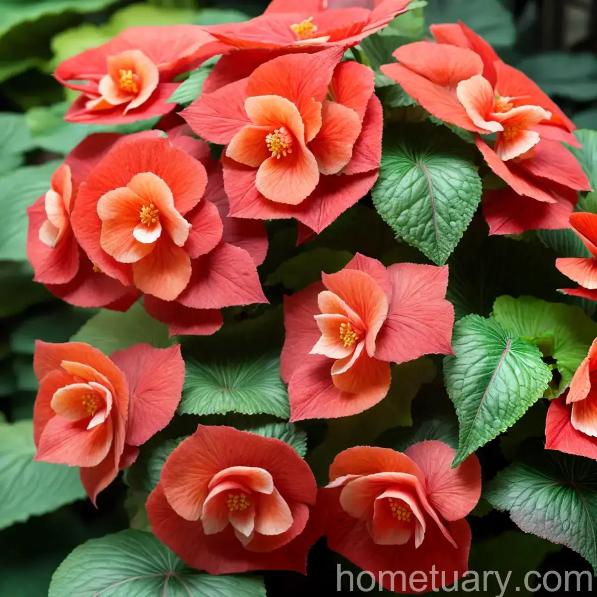 Beefsteak Begonia (Begonia X Erythrophylla)