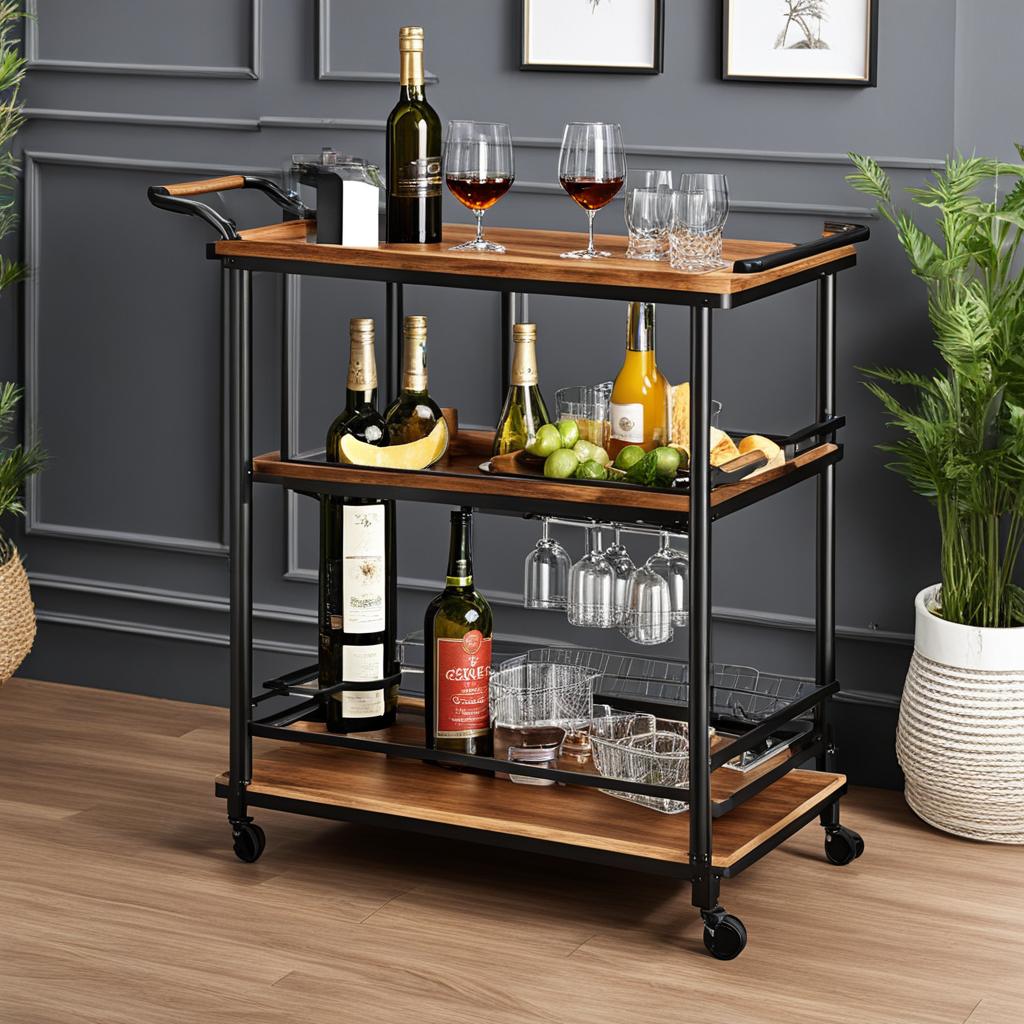 Best Rustic Bar Cart Best Rustic Bar Cart