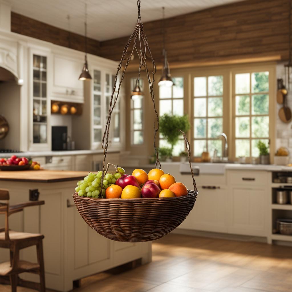 Best Wooden Hanging Fruit Basket Best Wooden Hanging Fruit Basket