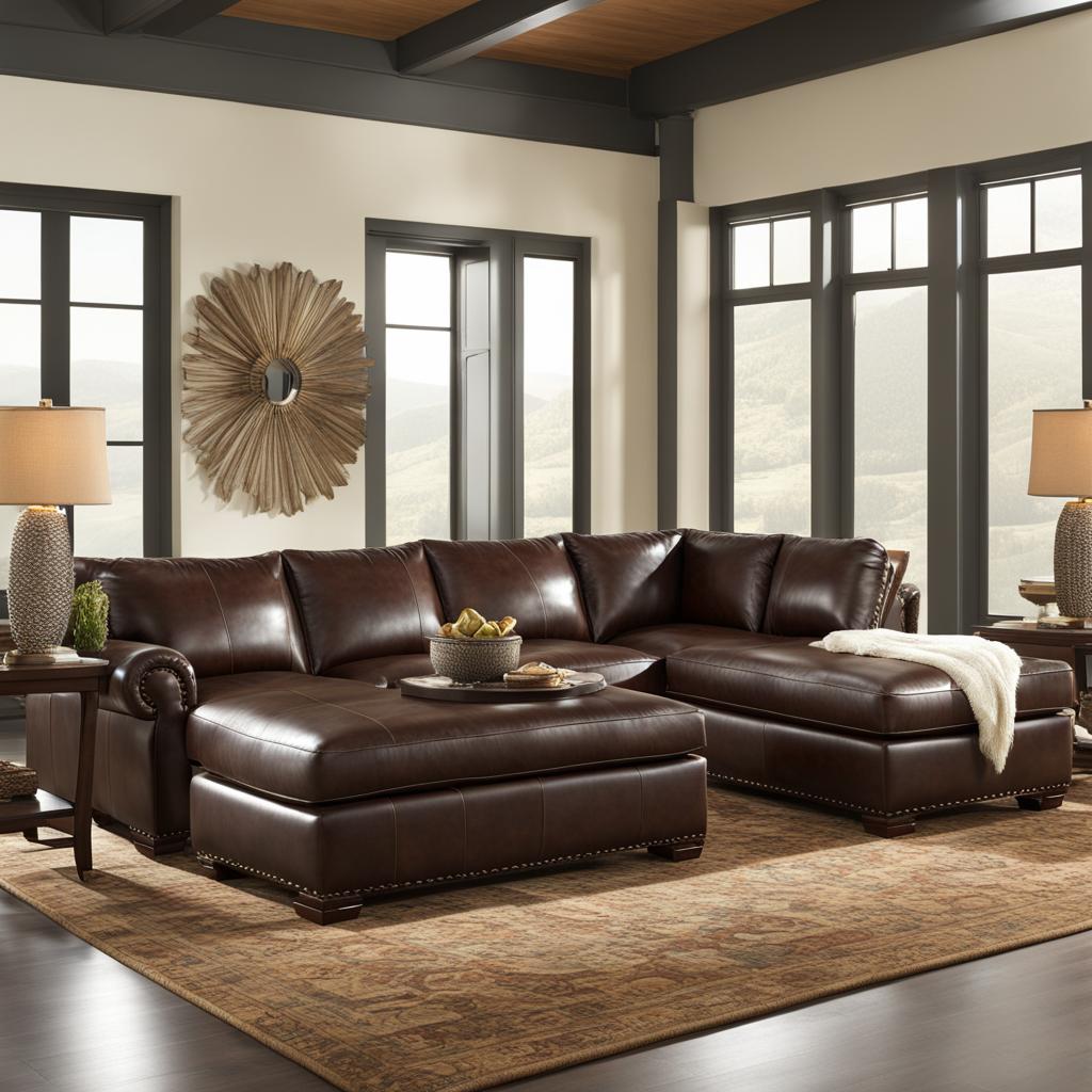 Brentwood Leather Double Chaise Sectional Brentwood Leather Double Chaise Sectional