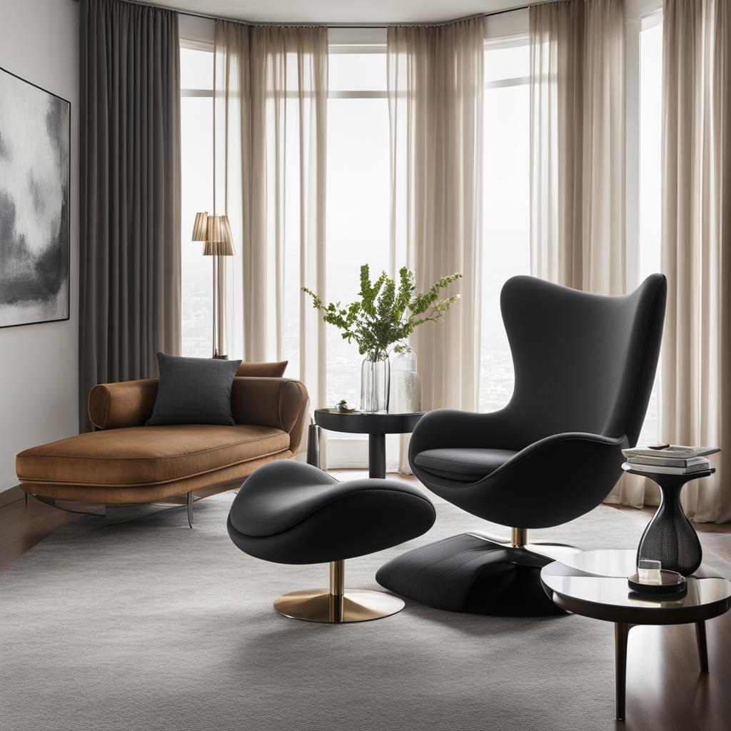Charcoal Lounge Chair with Ottoman Charcoal Lounge Chair with Ottoman