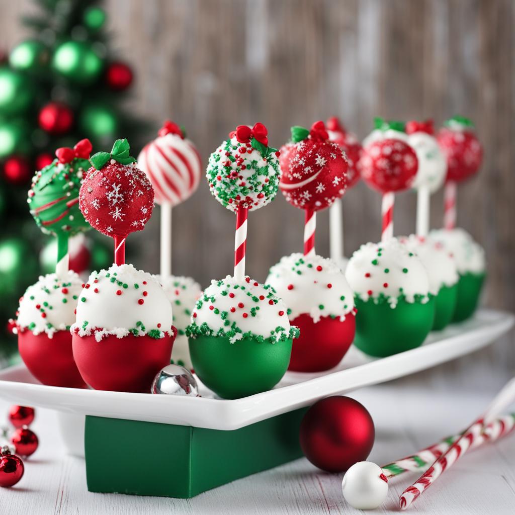 Christmas cake pops image Christmas cake pops image
