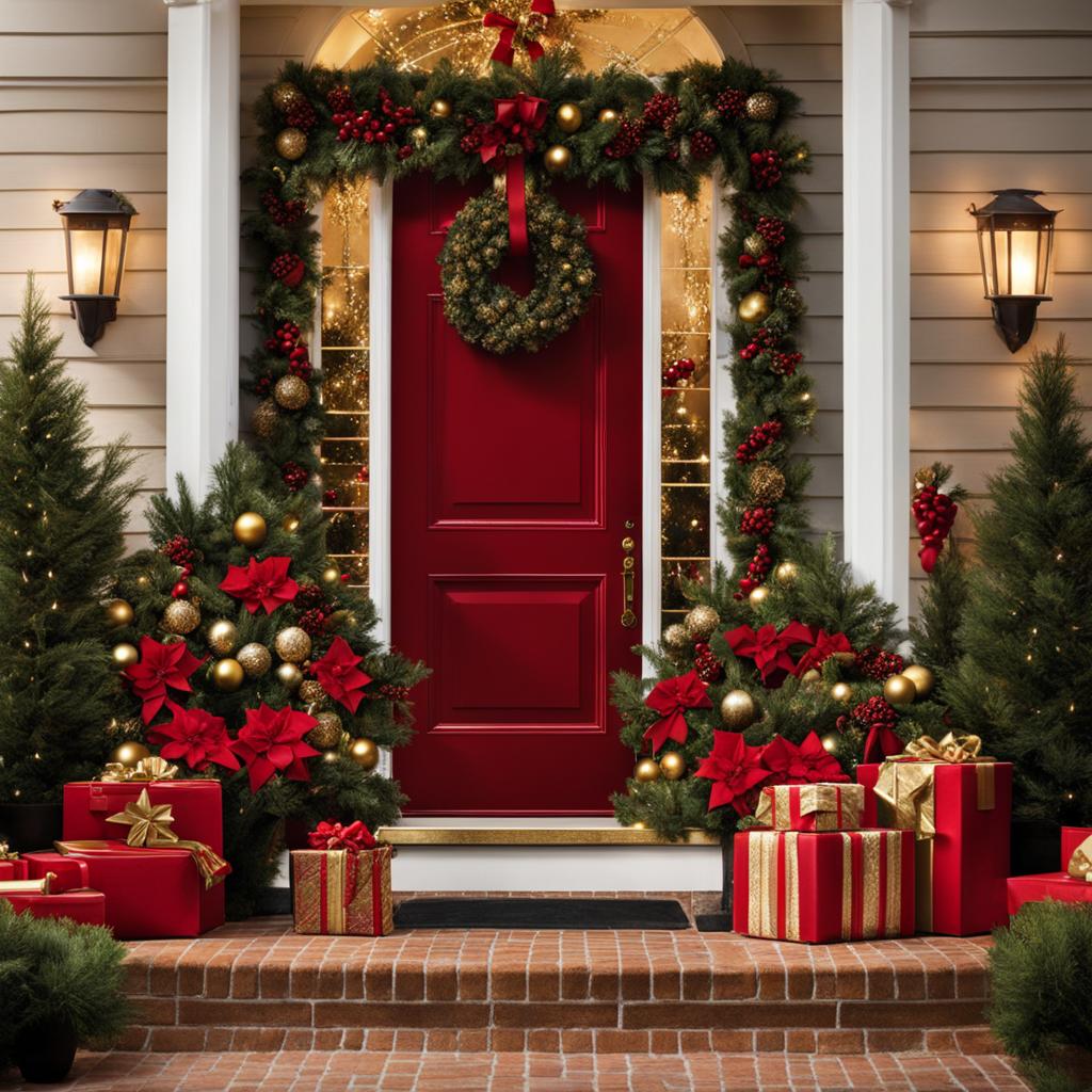 Classic Front Door Christmas Decorations