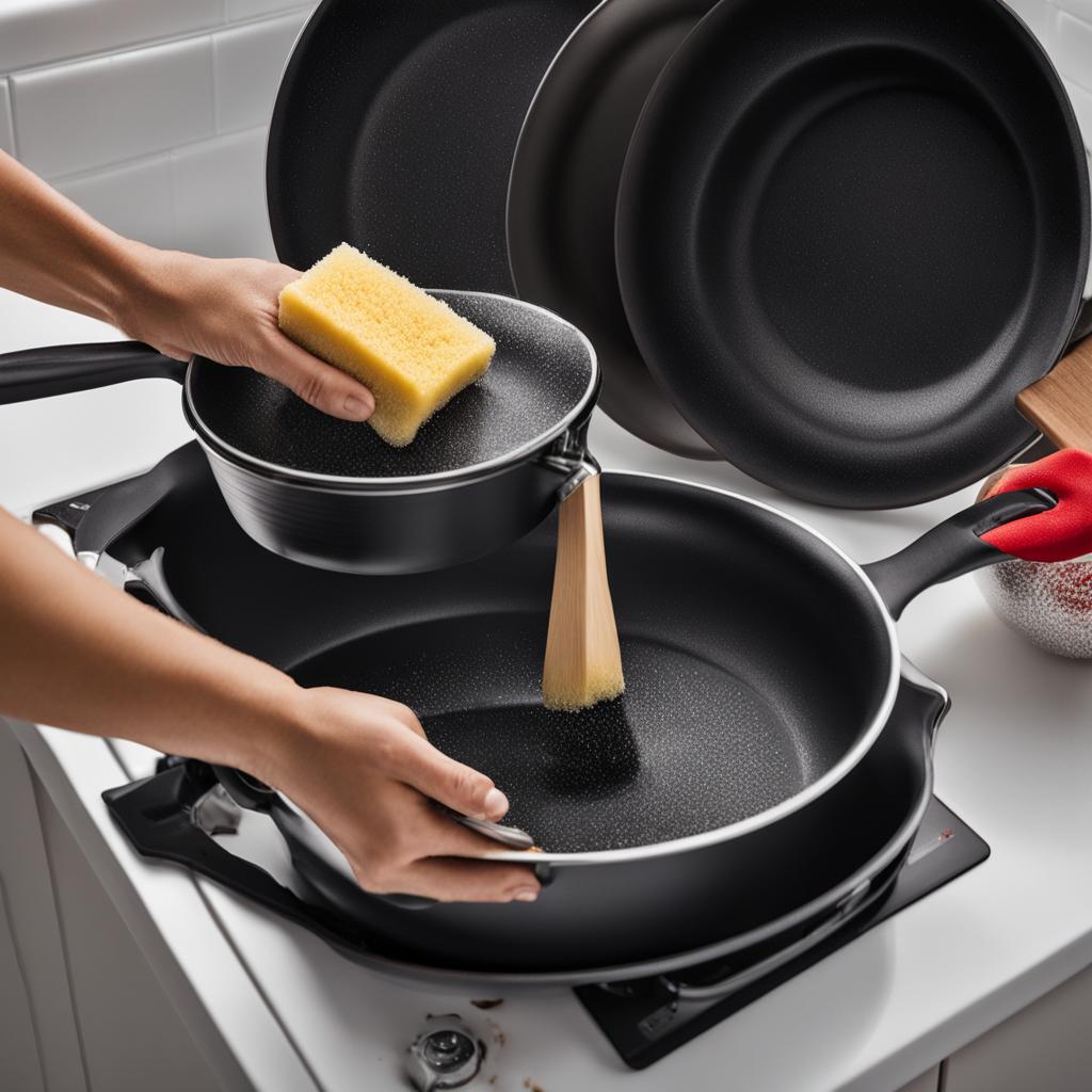 Cleaning non-stick cookware Cleaning non-stick cookware