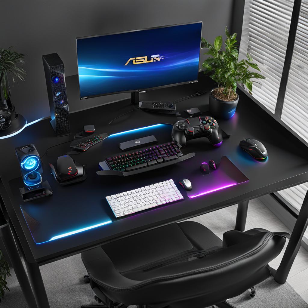 Compact Gaming Desk by Benzara Compact Gaming Desk by Benzara