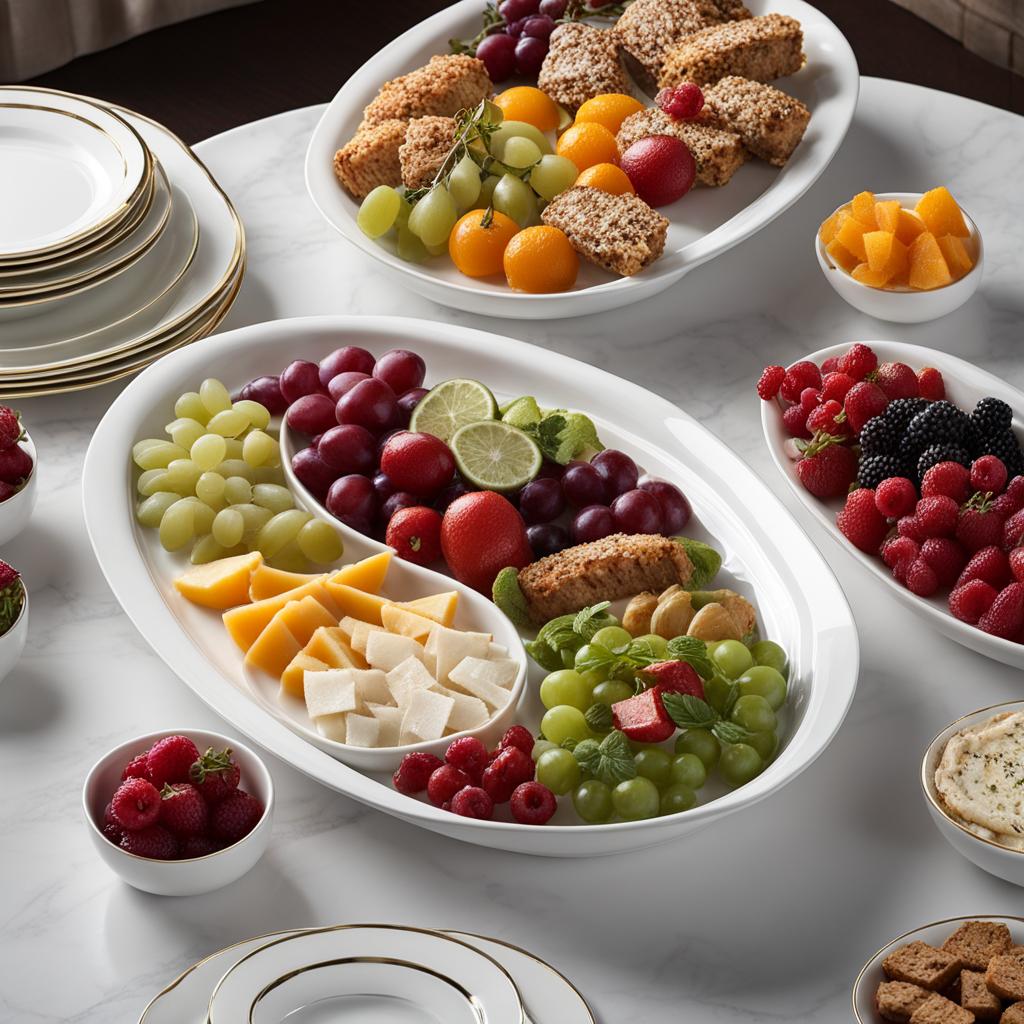 DOWAN White Oval Serving Platters DOWAN White Oval Serving Platters