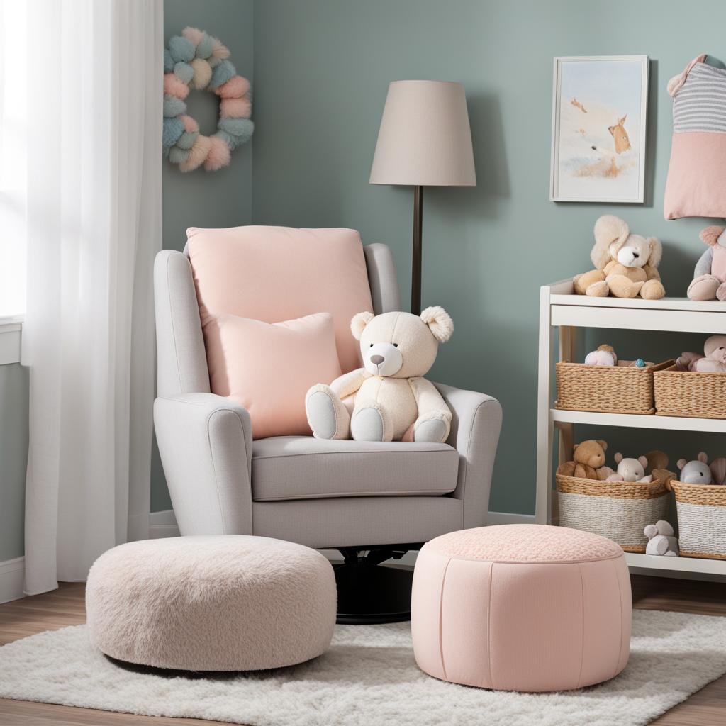 DaVinci Upholstered Swivel Glider with Bonus Ottoman DaVinci Upholstered Swivel Glider with Bonus Ottoman