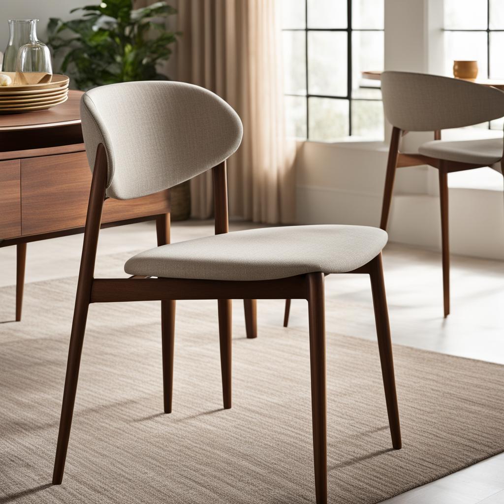 Earnest Mid Century Upholstered Dining Chair Earnest Mid Century Upholstered Dining Chair