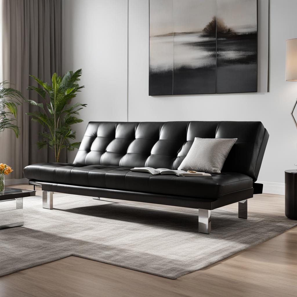 Easyfashion LuxuryGoods Leather Futon Easyfashion LuxuryGoods Leather Futon