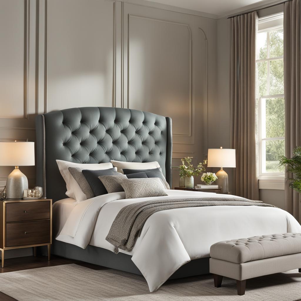 Elliot Curved Tufted Upholstered Headboard Elliot Curved Tufted Upholstered Headboard