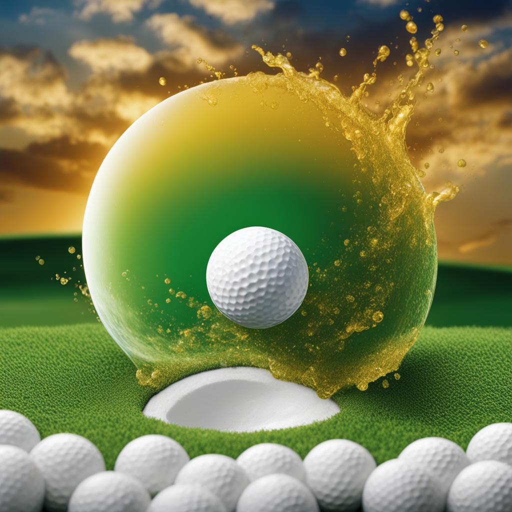 Funny golf ball with beer graphic Funny golf ball with beer graphic