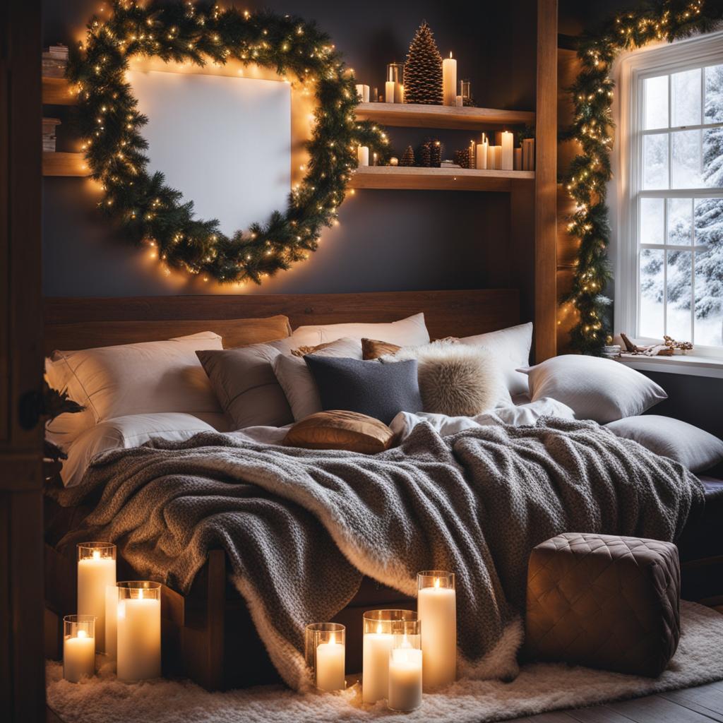 Garland-Bordered Nook Bed Garland-Bordered Nook Bed