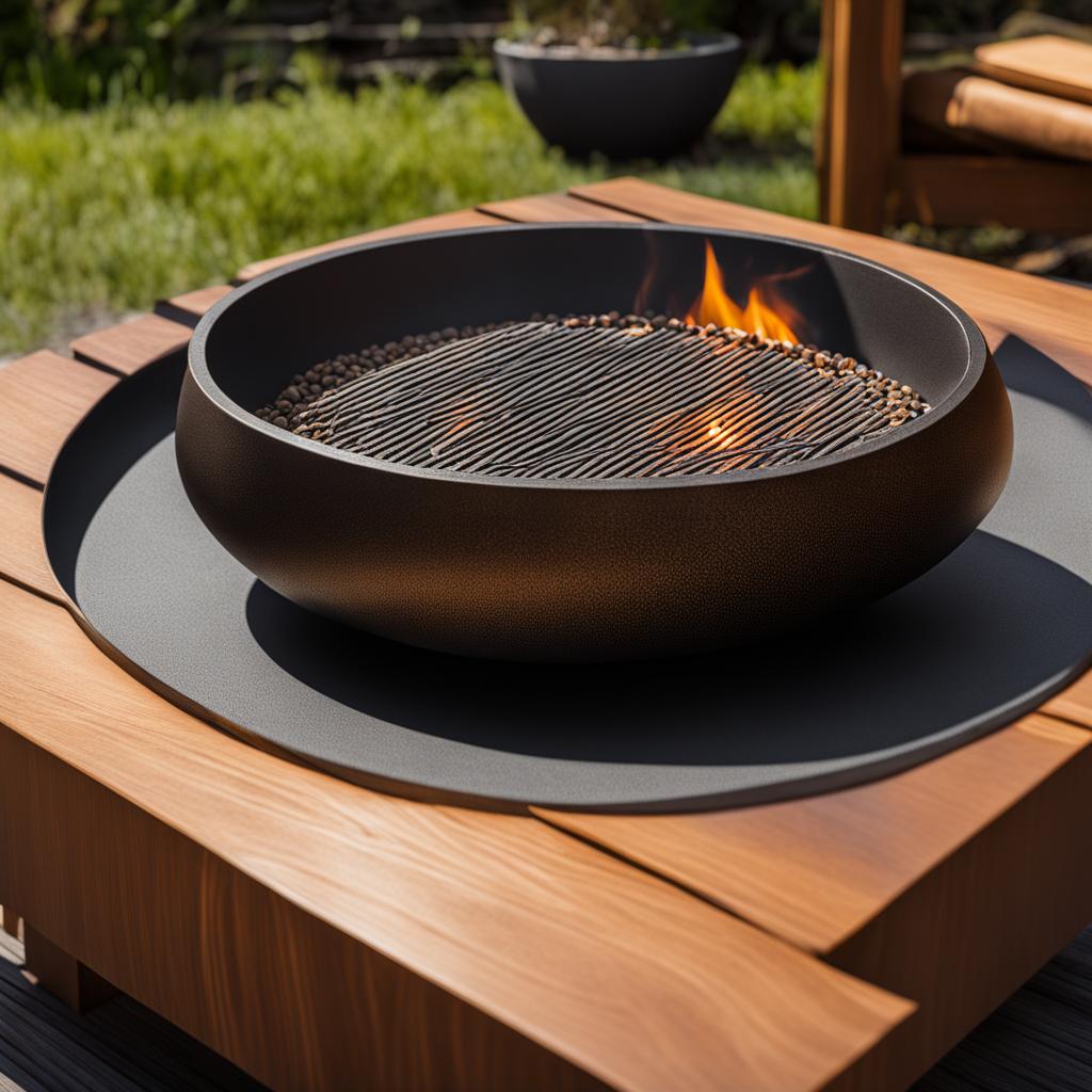 HIMETSUYA Tabletop Fire Pit Bowl with Lid HIMETSUYA Tabletop Fire Pit Bowl with Lid