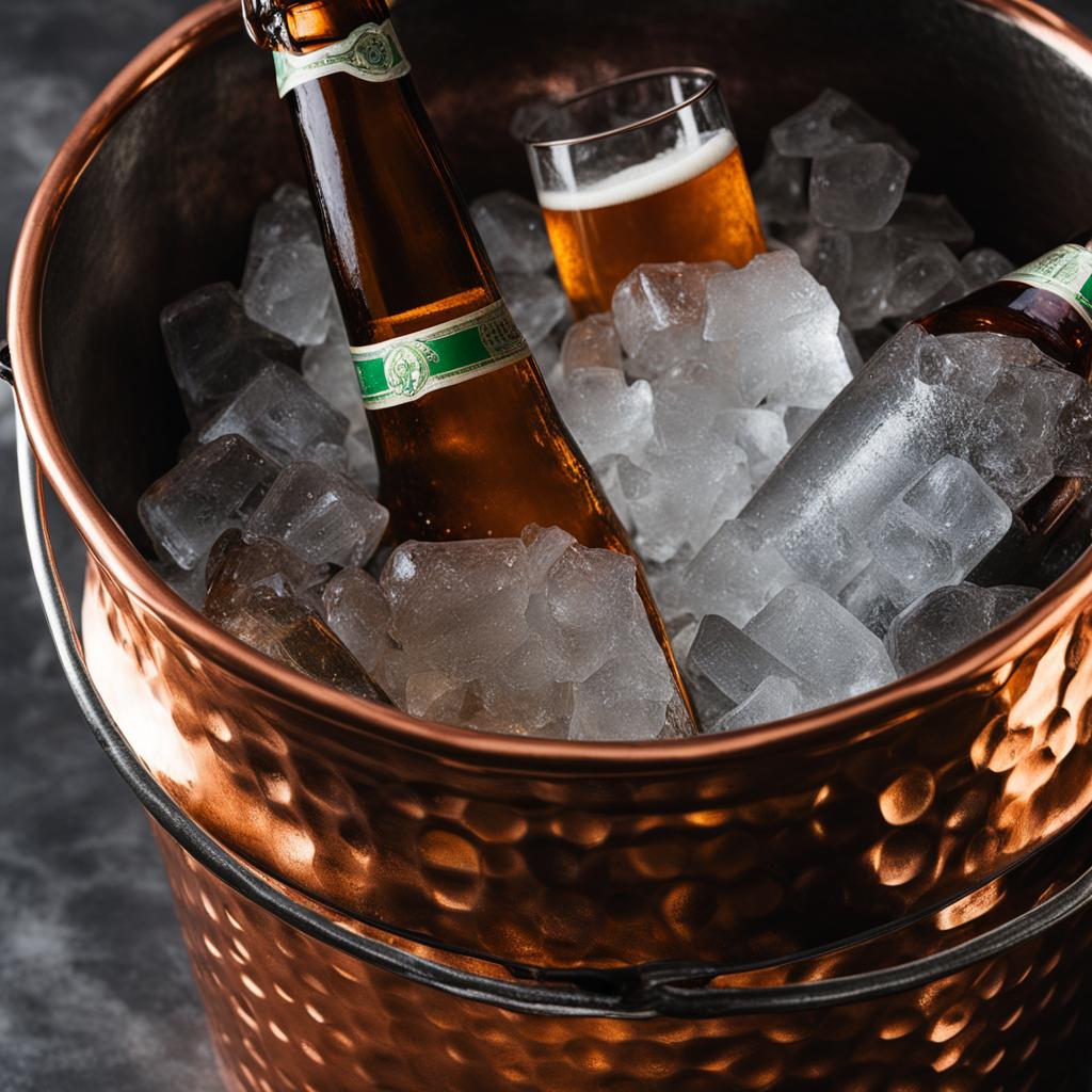 Hammered copper ice bucket Hammered copper ice bucket