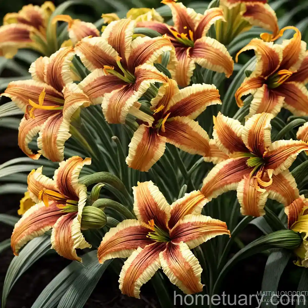 Hemerocallis ‘Spider Man’ (Reblooming Daylily)