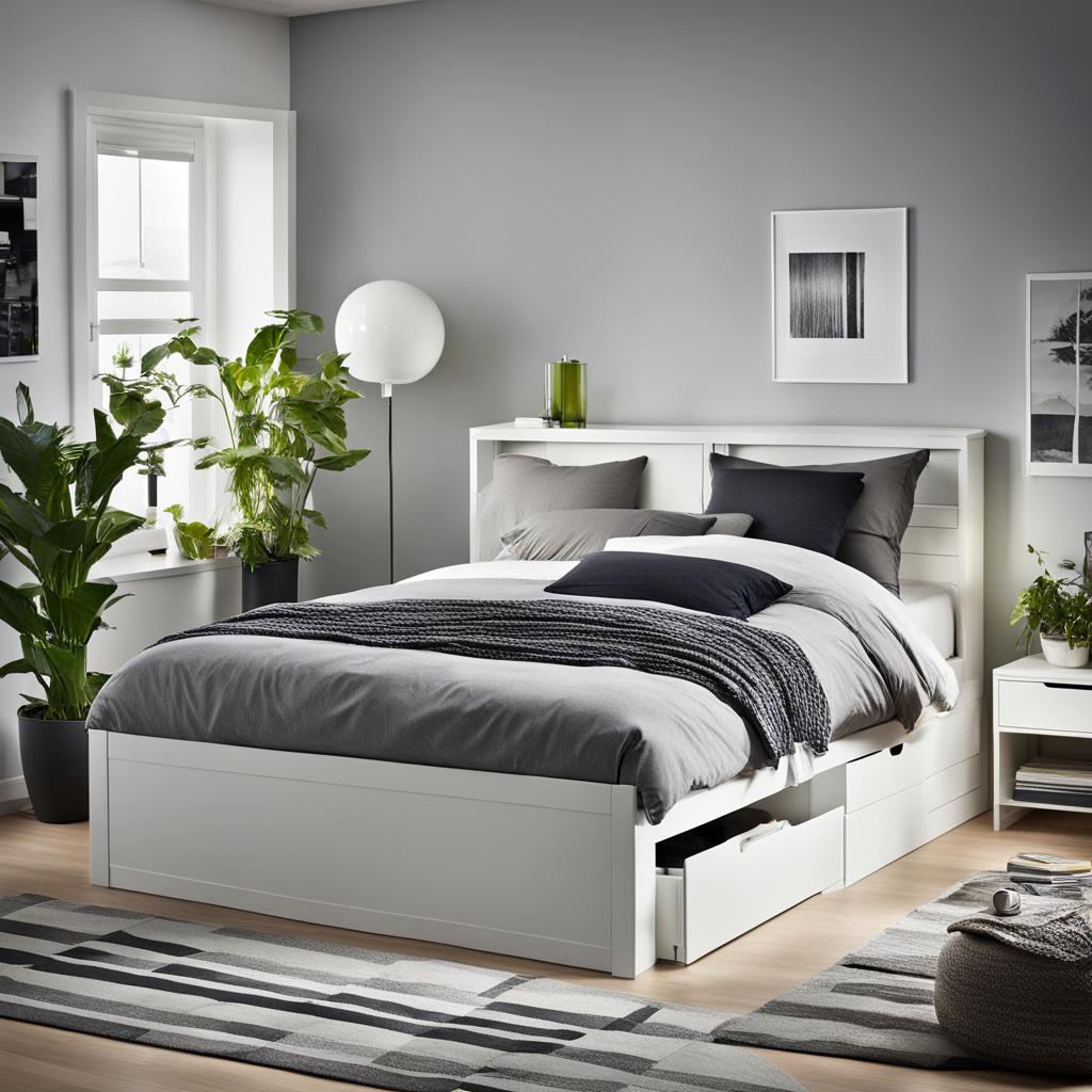 IKEA BRIMNES Bed Frame with Storage IKEA BRIMNES Bed Frame with Storage