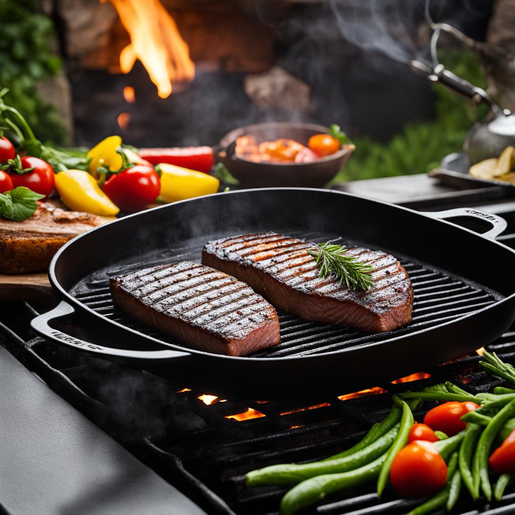 Lodge Chef Collection 11-Inch Cast Iron Square Grill Pan Lodge Chef Collection 11-Inch Cast Iron Square Grill Pan