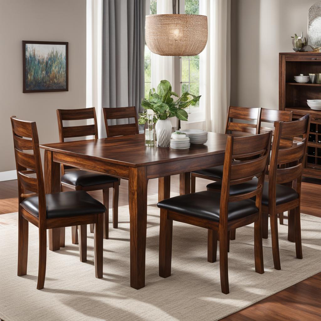 MH Decoart Sheesham Wood Dining Table Set MH Decoart Sheesham Wood Dining Table Set