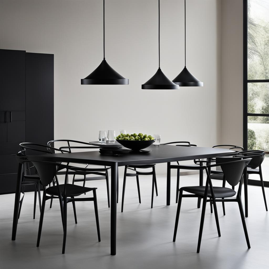 Magis Black Metal Dining Chair Magis Black Metal Dining Chair