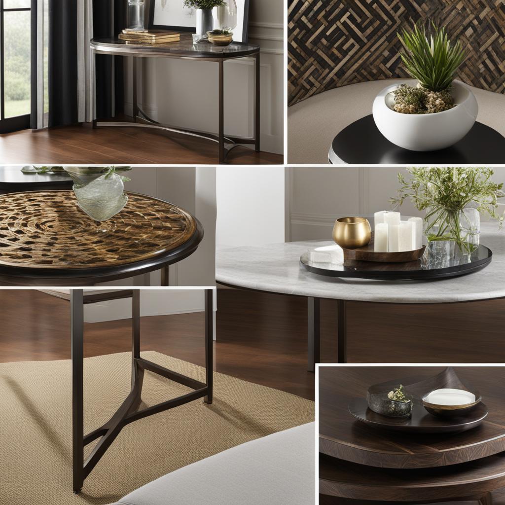 Materials for Accent Tables Materials for Accent Tables