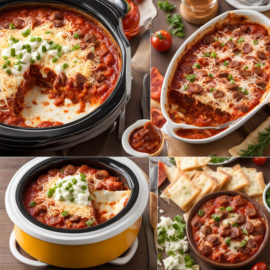 Meat Lover's Crock-Pot Pizza Dip Meat Lover's Crock-Pot Pizza Dip