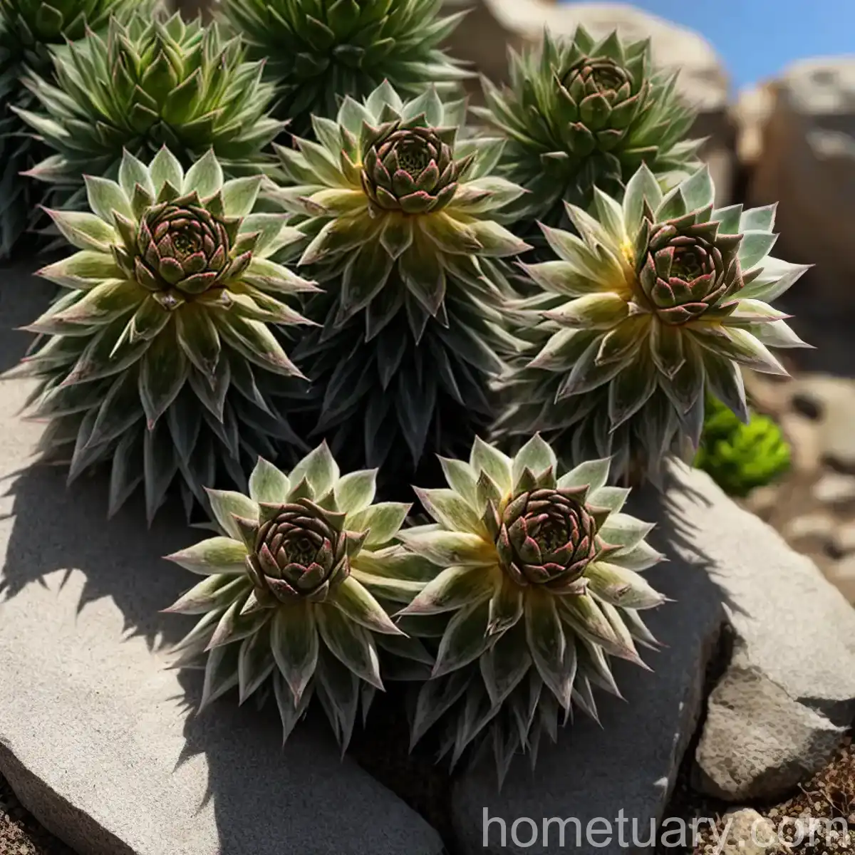 Mountain House-leek (Sempervivum Montanum)