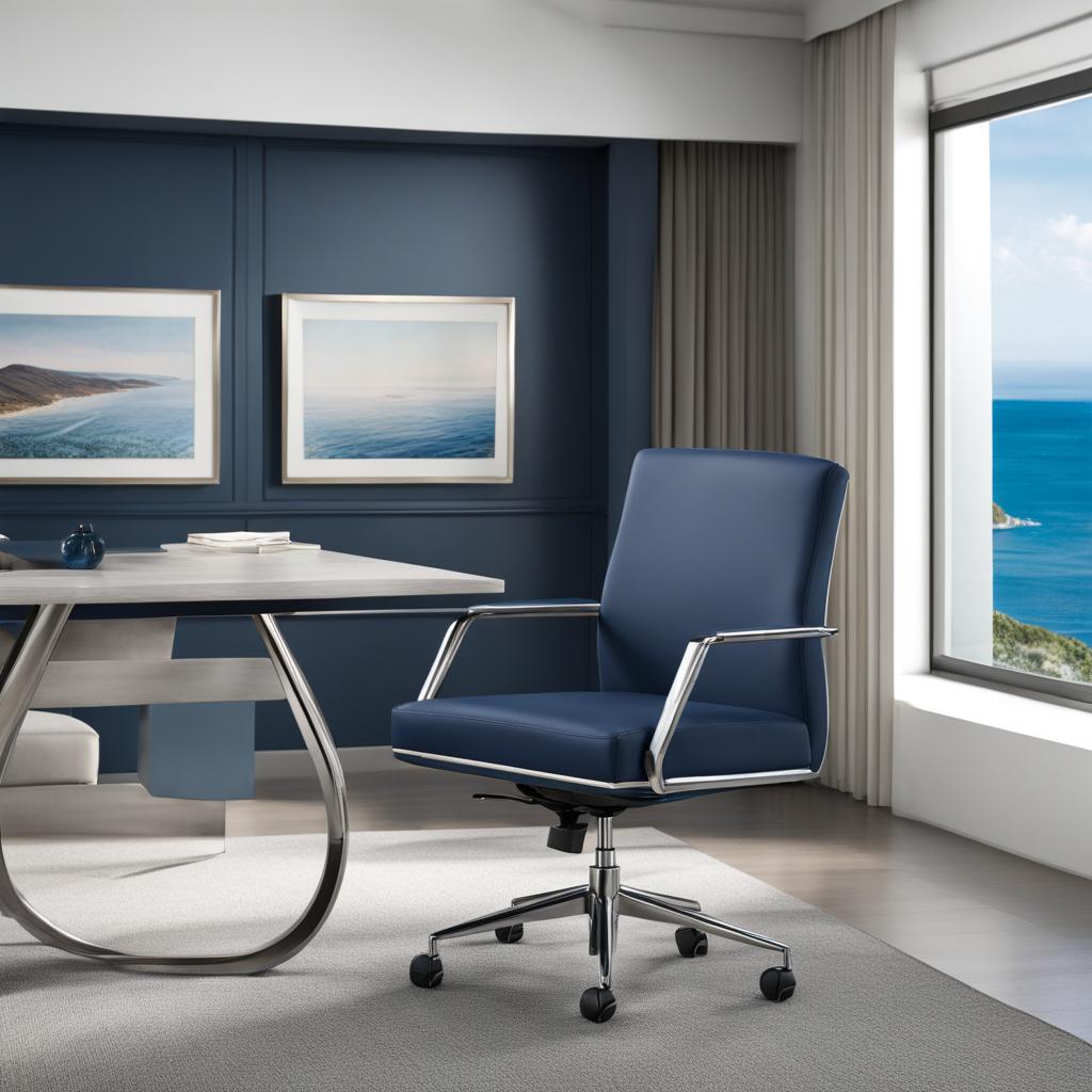 Navy Vinyl Conference Chairs Image Navy Vinyl Conference Chairs Image
