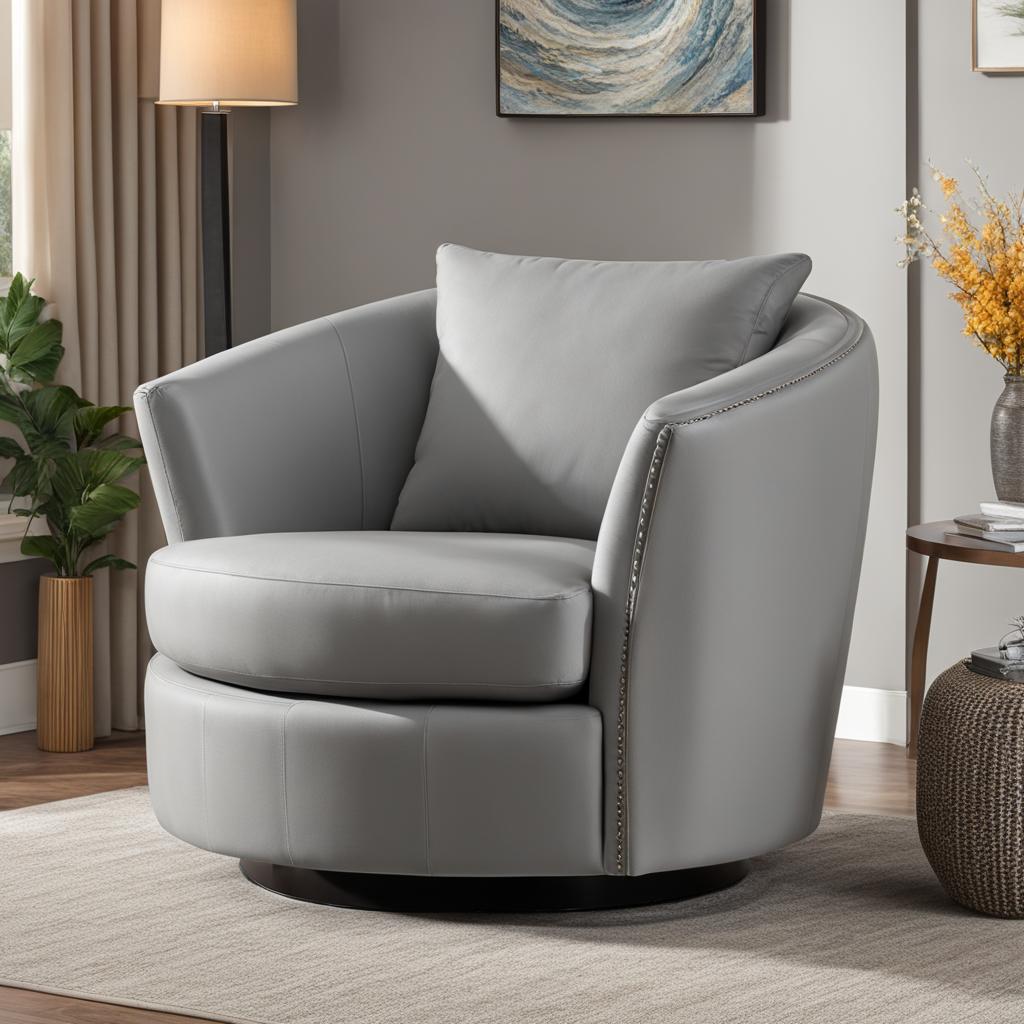 Oversized Swivel Accent Barrel Chair Oversized Swivel Accent Barrel Chair