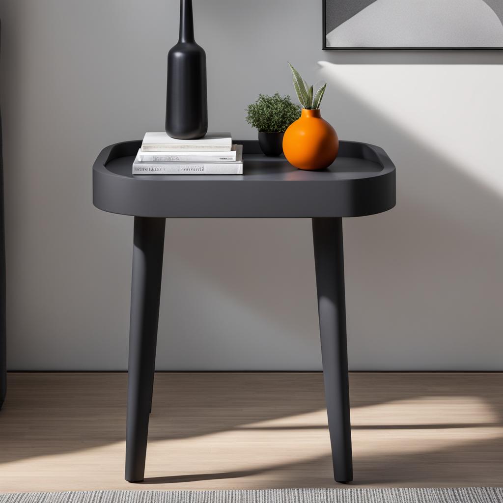 Pam Side Table in Dark Grey Pam Side Table in Dark Grey