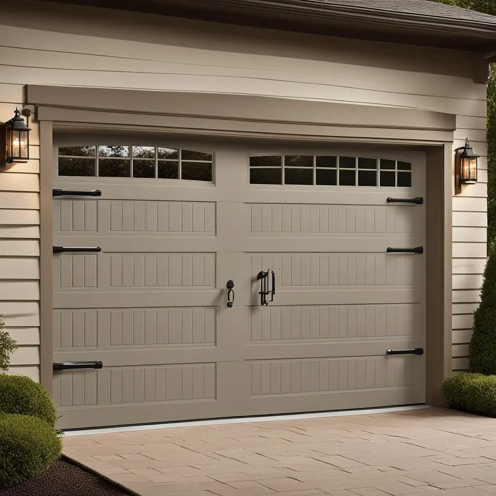 Perfect Taupe garage door paint color