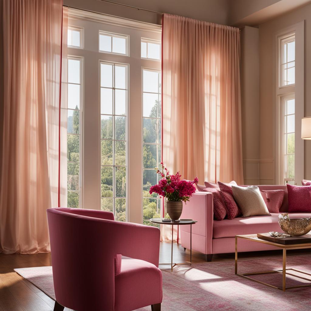 Pink and Red Curtains for Cream Walls Pink and Red Curtains for Cream Walls