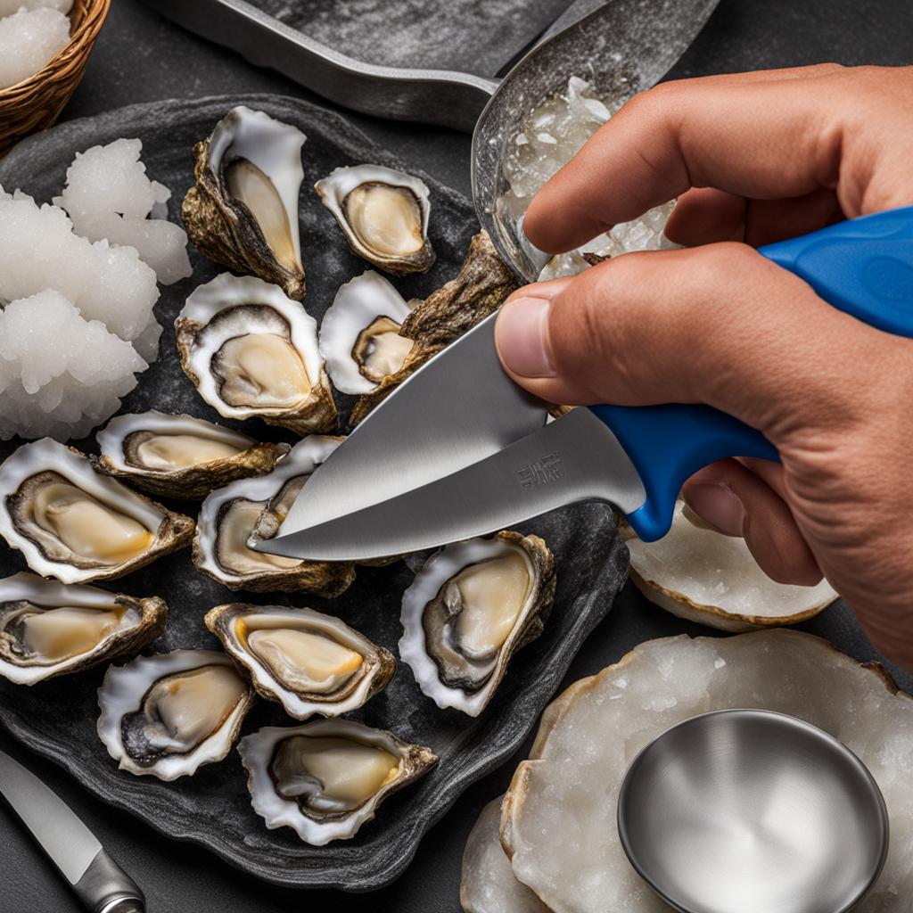 Plastic-handled oyster knife Plastic-handled oyster knife