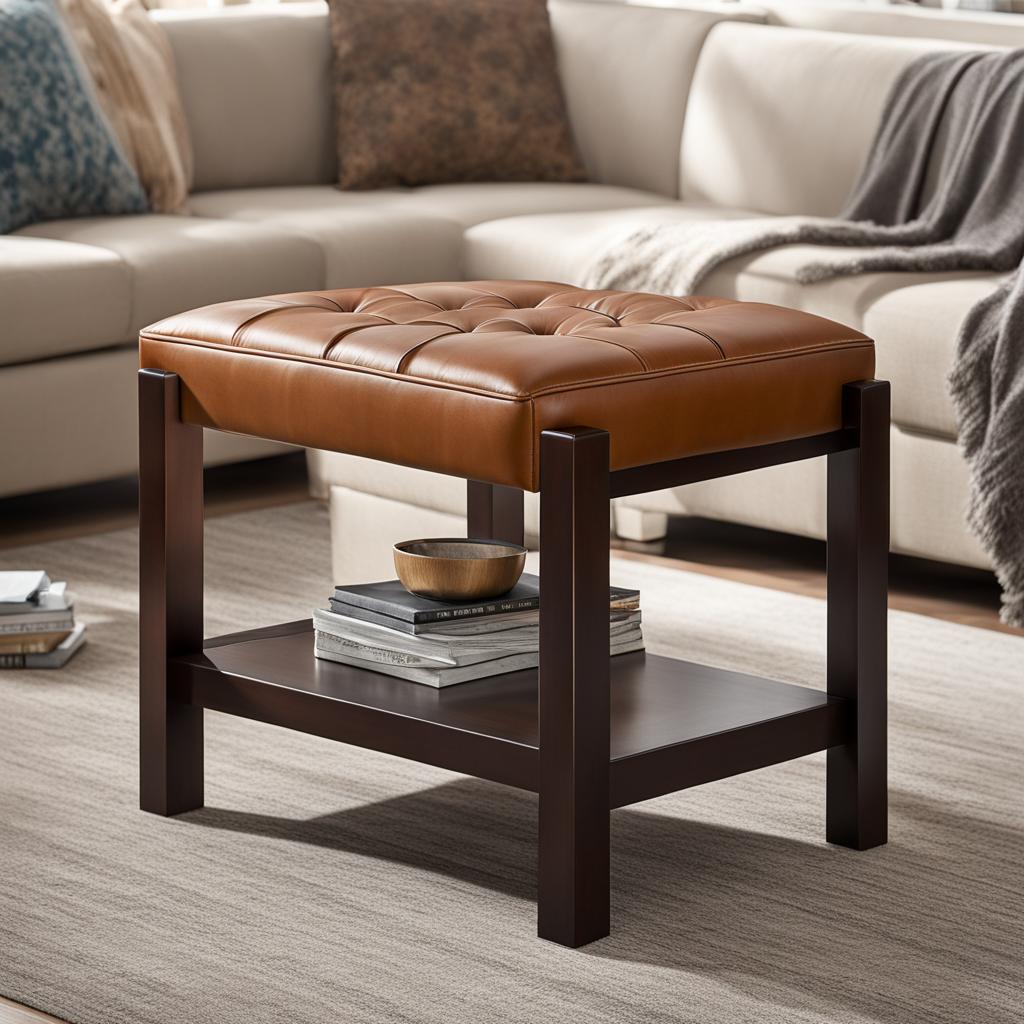 Poly & Bark Denver Leather Ottoman Poly & Bark Denver Leather Ottoman