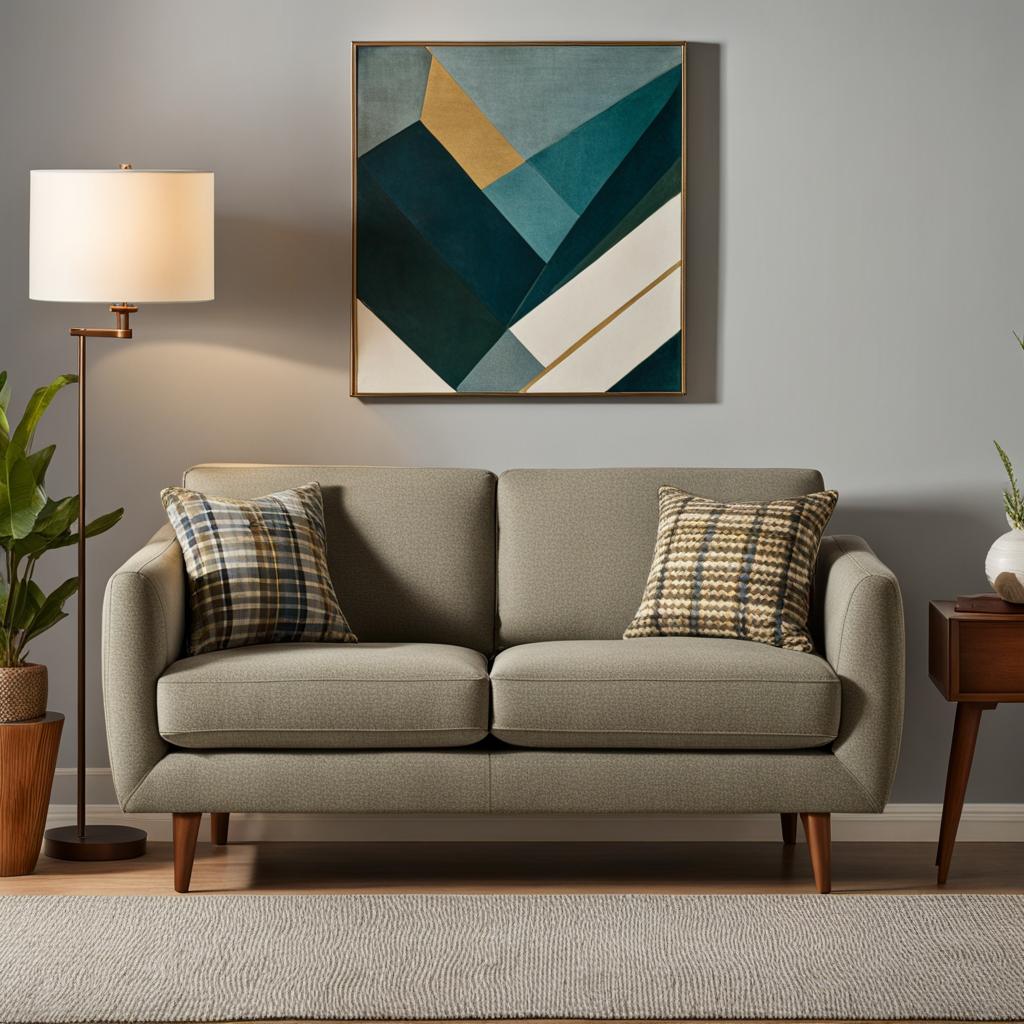 Rivet Sloane Mid-Century Modern Loveseat Sofa Rivet Sloane Mid-Century Modern Loveseat Sofa