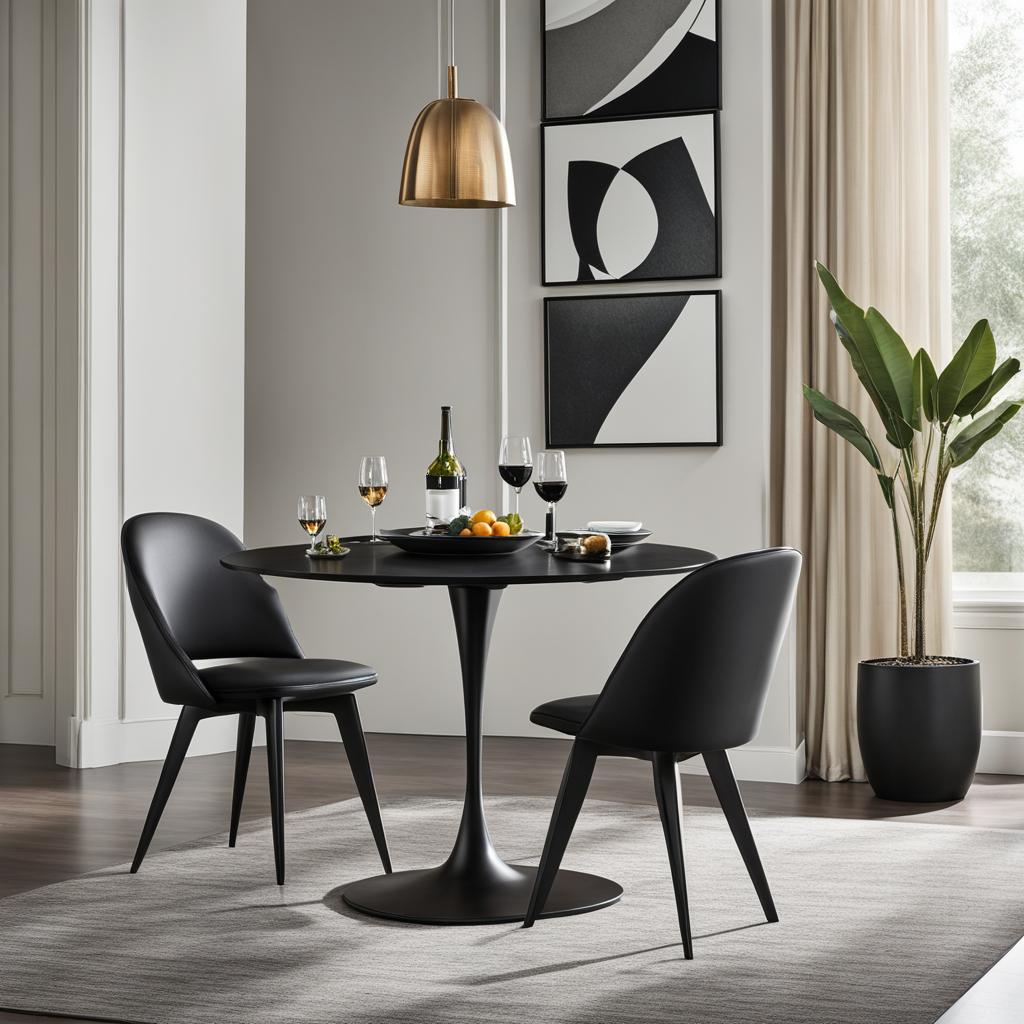 Round Black Dining Chair Round Black Dining Chair