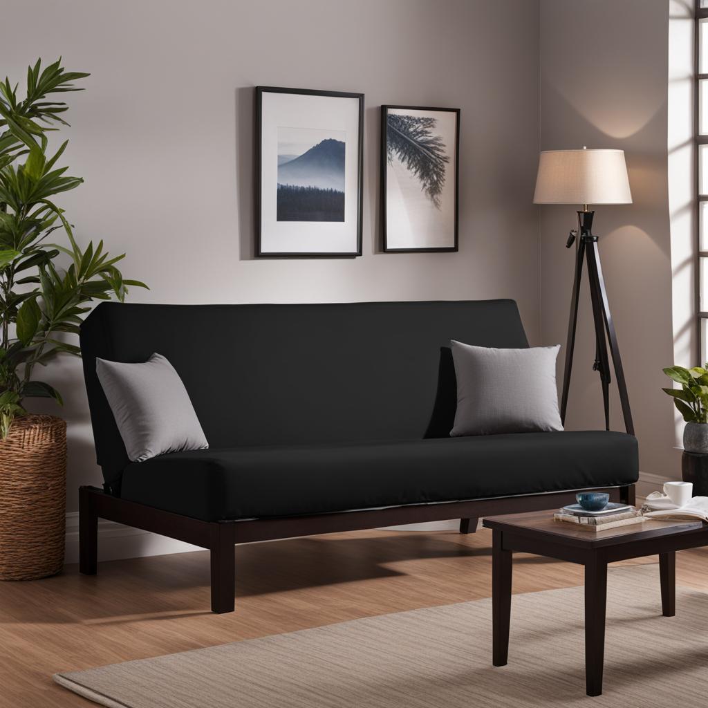 Simoes Solid Box Cushion Futon Slipcover Simoes Solid Box Cushion Futon Slipcover