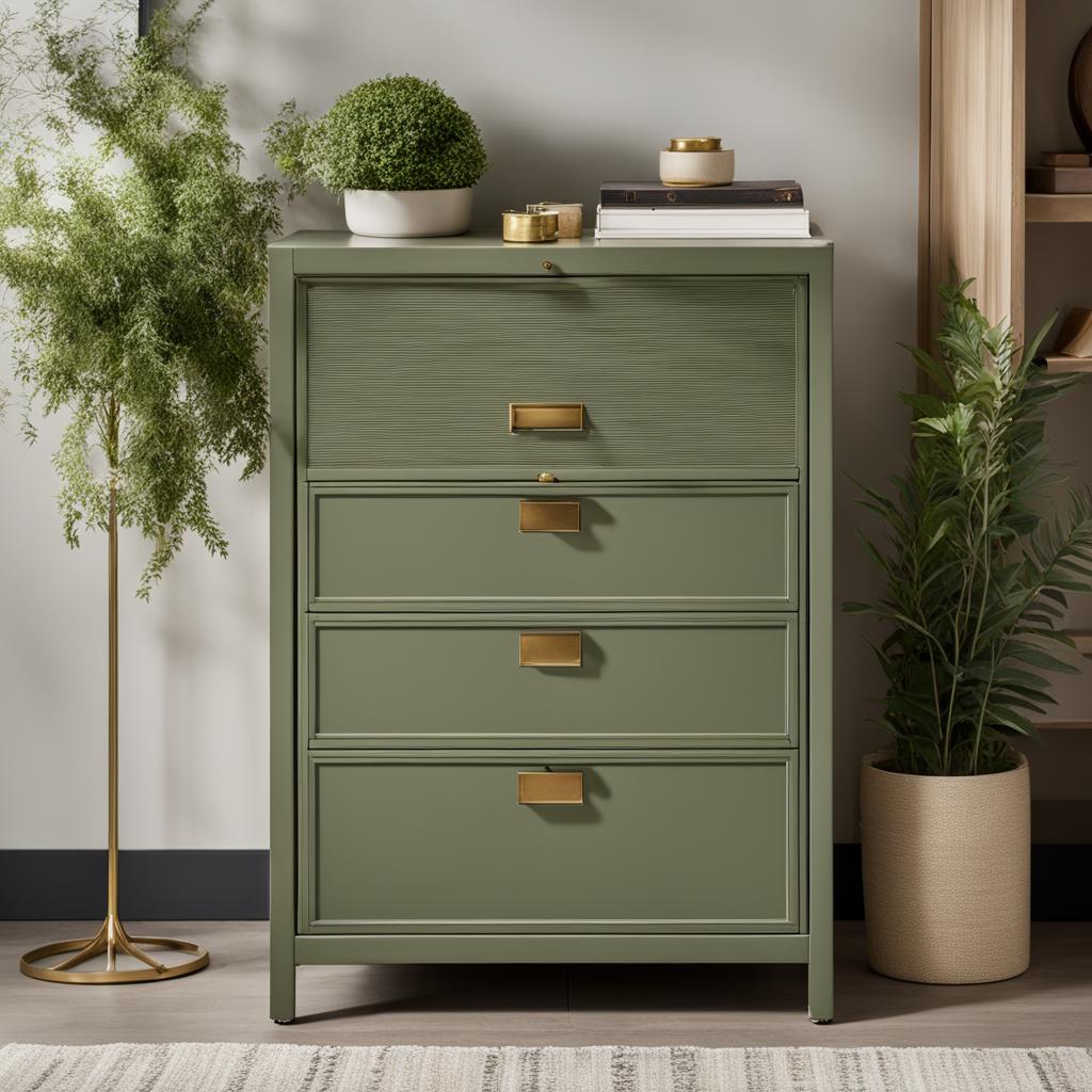 The Midi in Sage vintage filing cabinet The Midi in Sage vintage filing cabinet