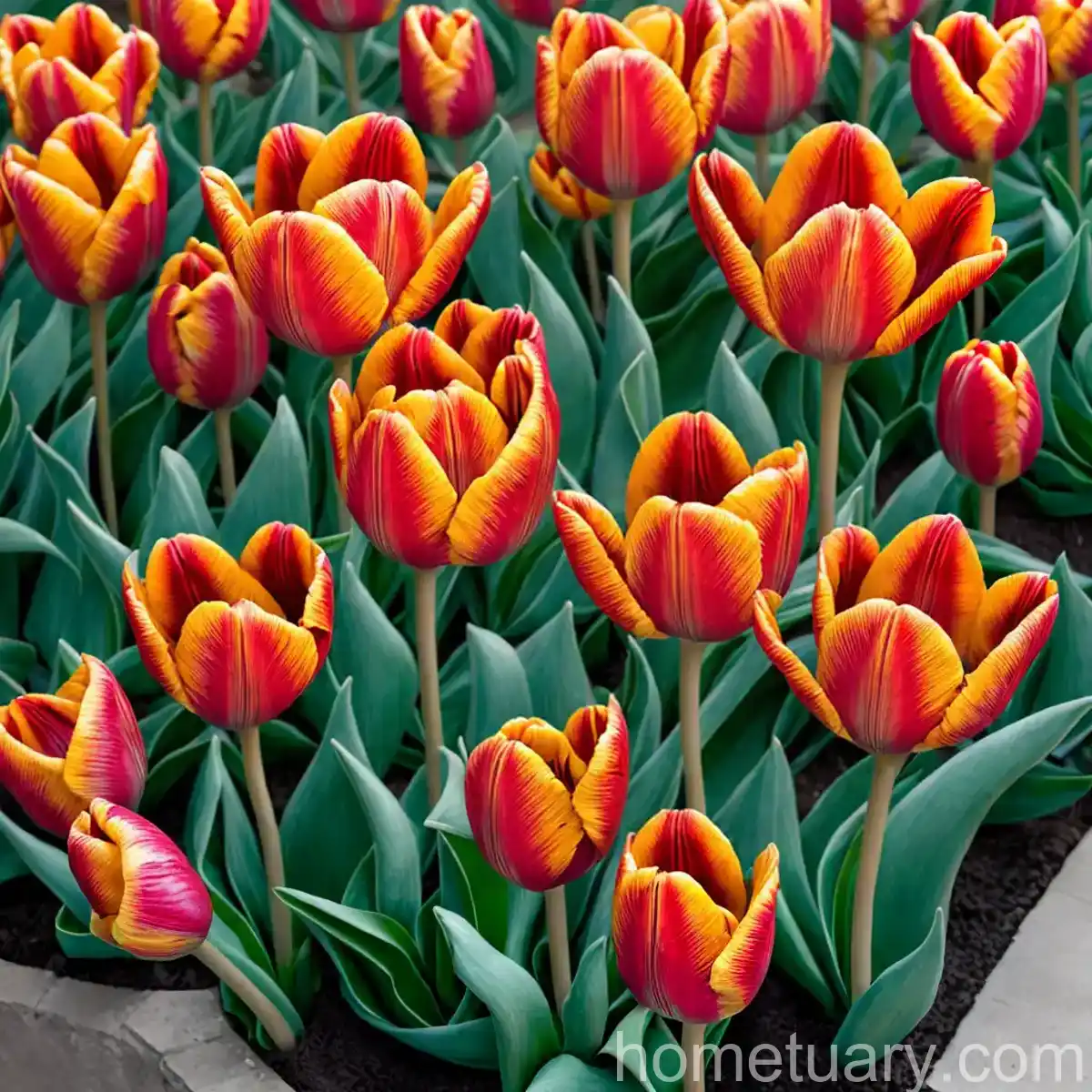 Tulipa ‘Heart’s Delight’ (Kaufmanniana Tulip)