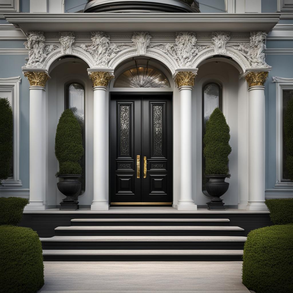 black front door black front door