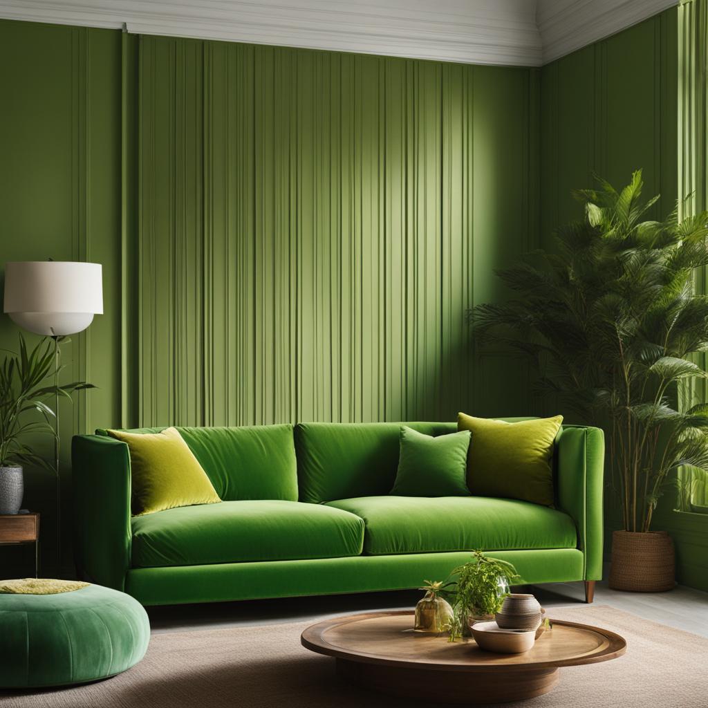 bright green couch