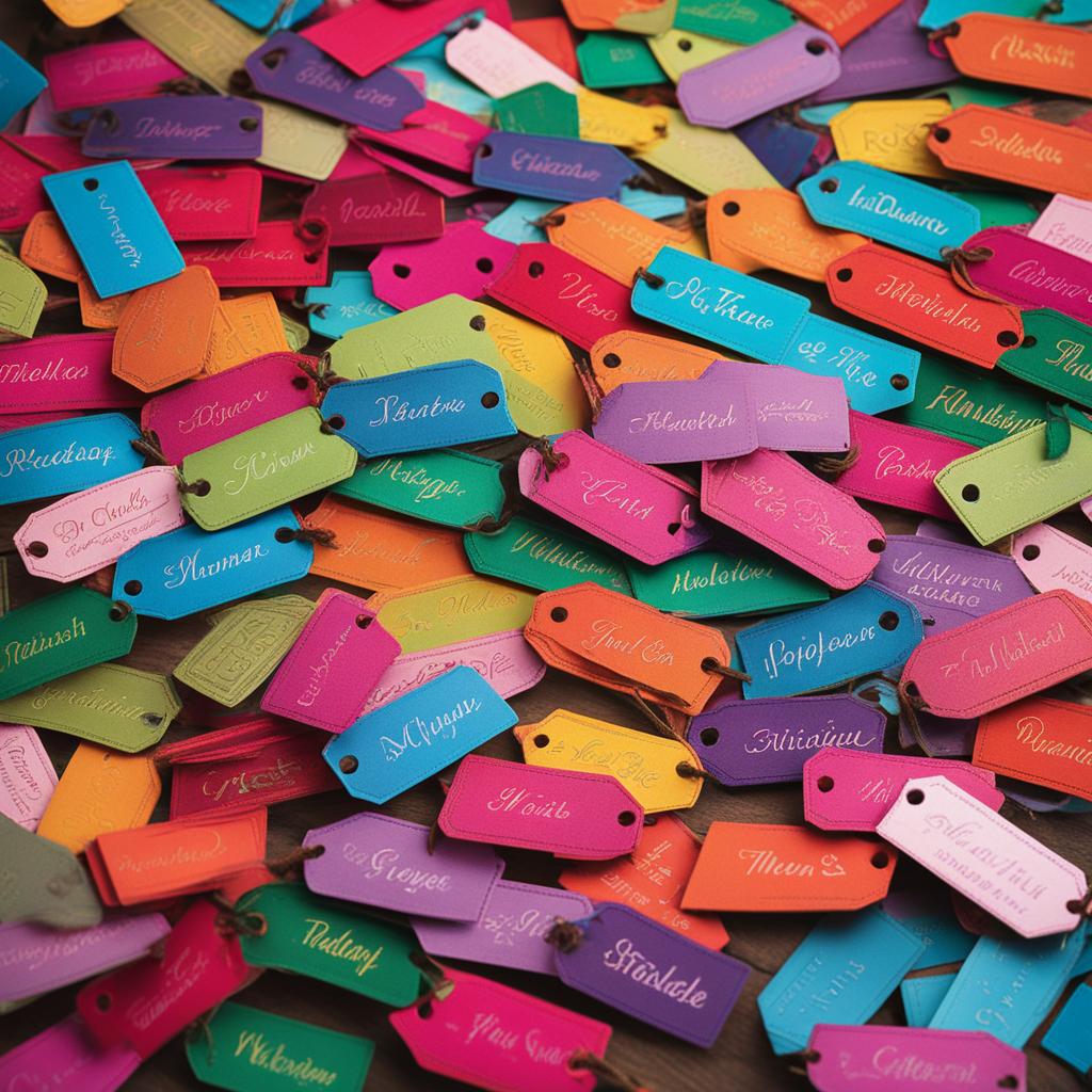 colored name tags colored name tags