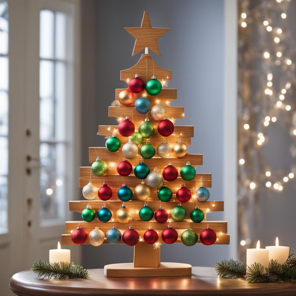 dowel Christmas tree decoration