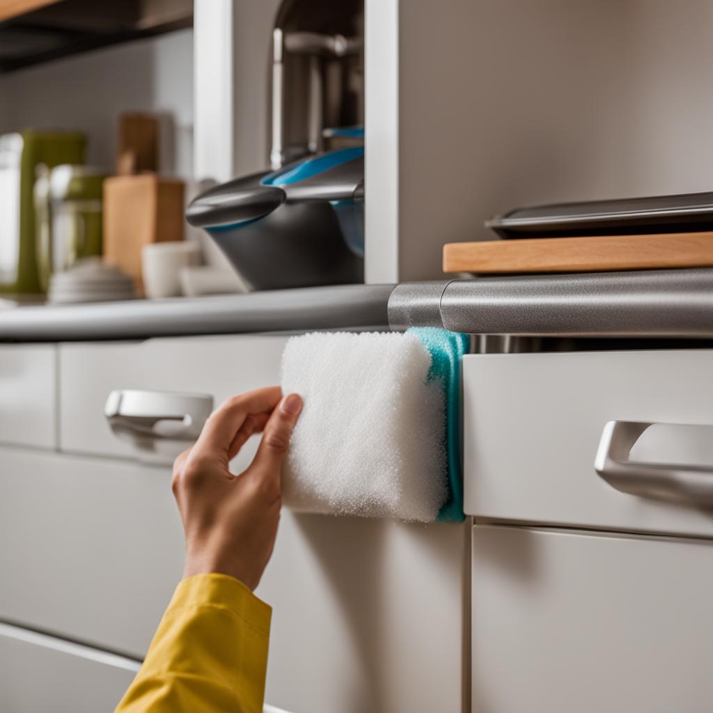 dusting kitchen high areas and cleaning small appliances dusting kitchen high areas and cleaning small appliances