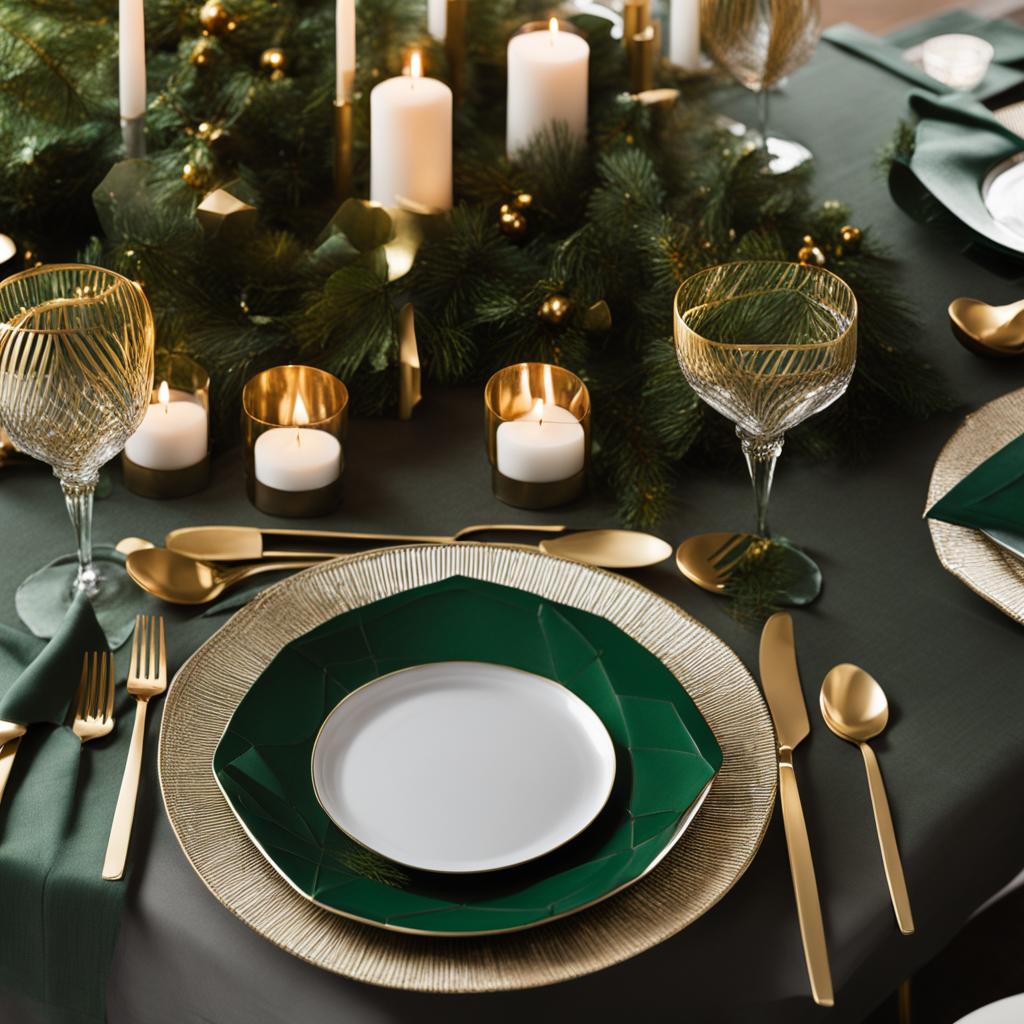 elegant christmas tablescape