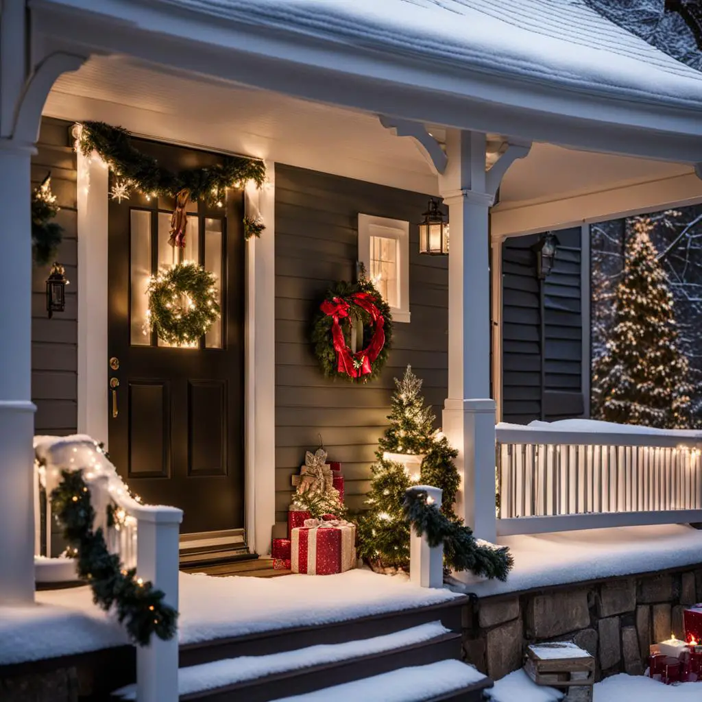 front porch christmas decorations ideas