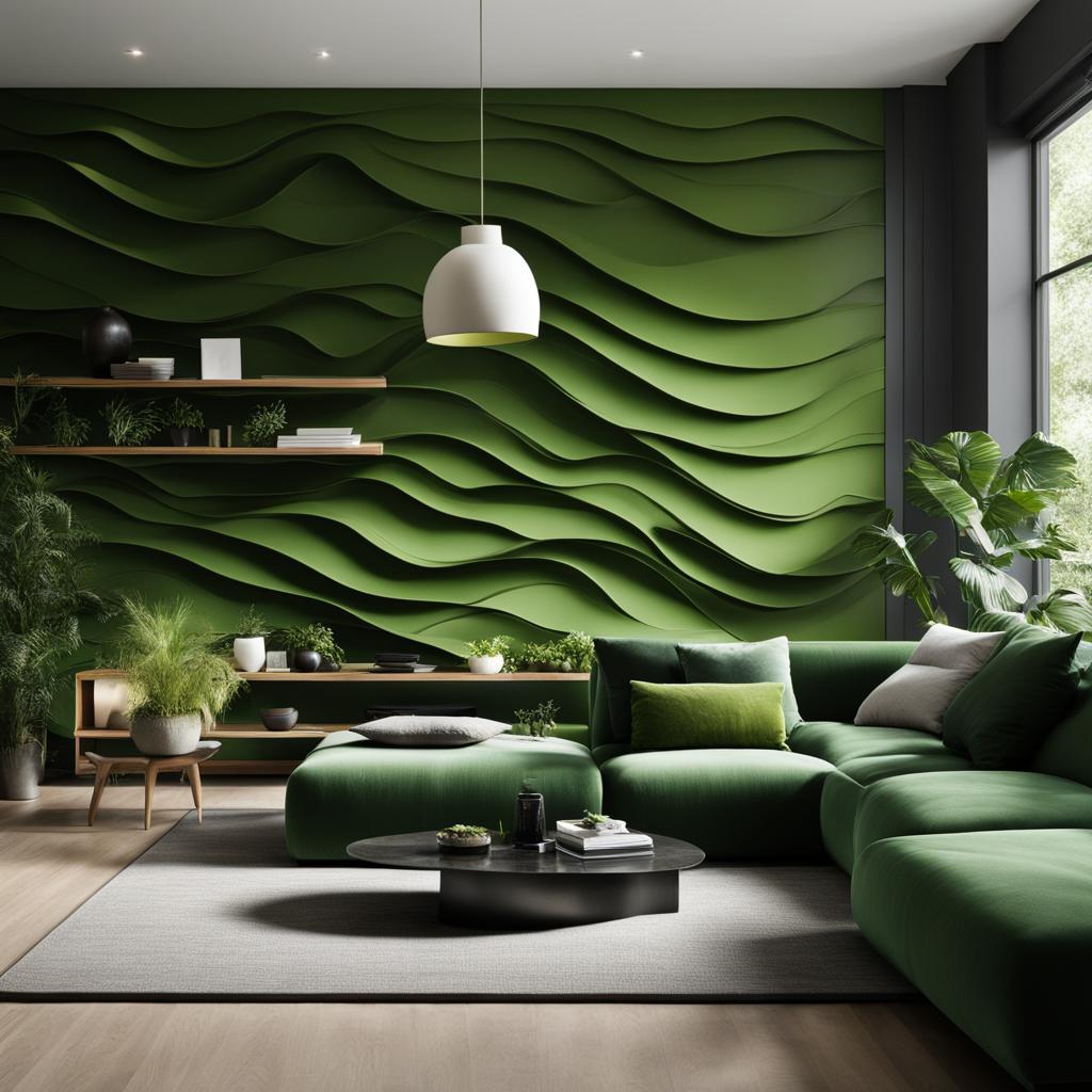 green accent wall colors