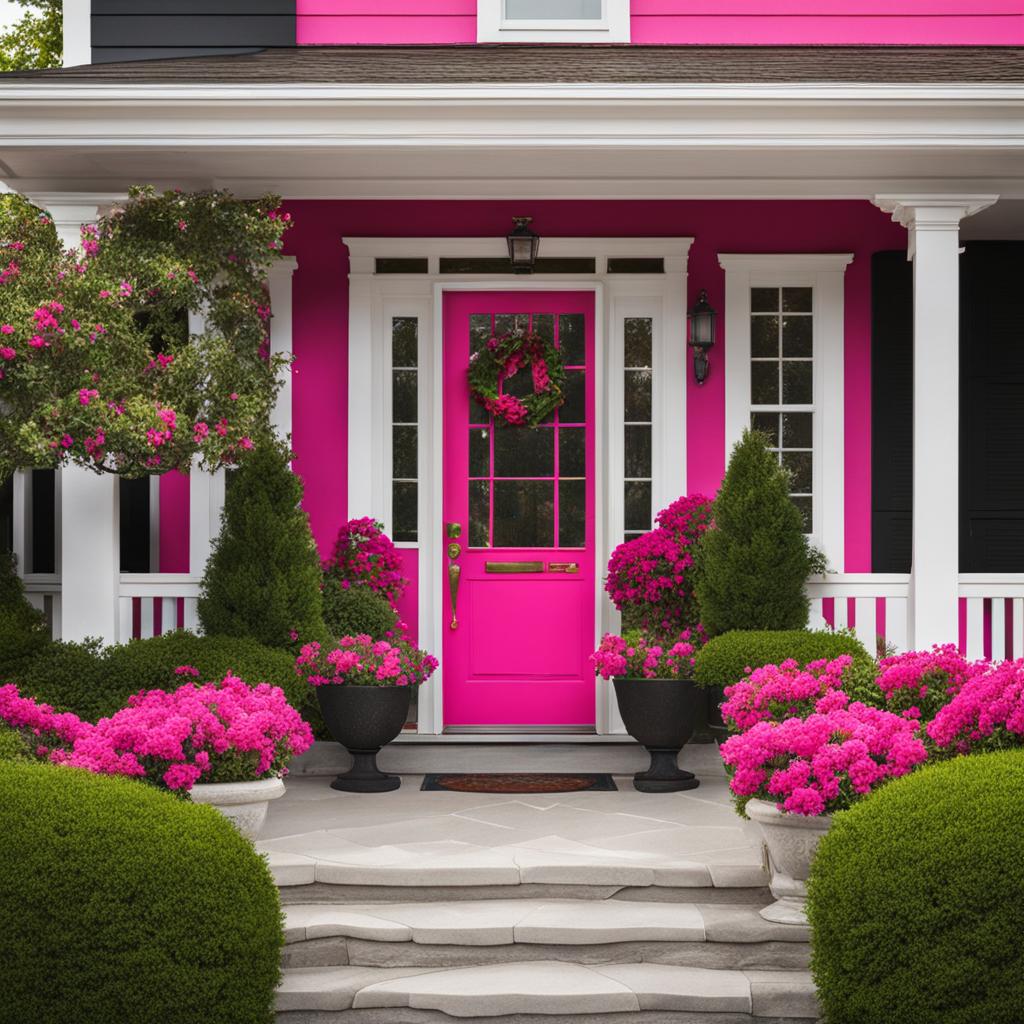 hot pink front door hot pink front door